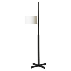 White and Black Oak TMM Floor Lamp by Miguel Milá