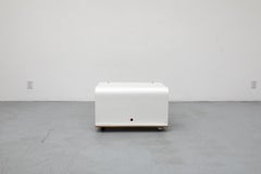 White and Blonde Rolling Bar Cart by Pamio, Toso & Massari for Stilwood, 1960's