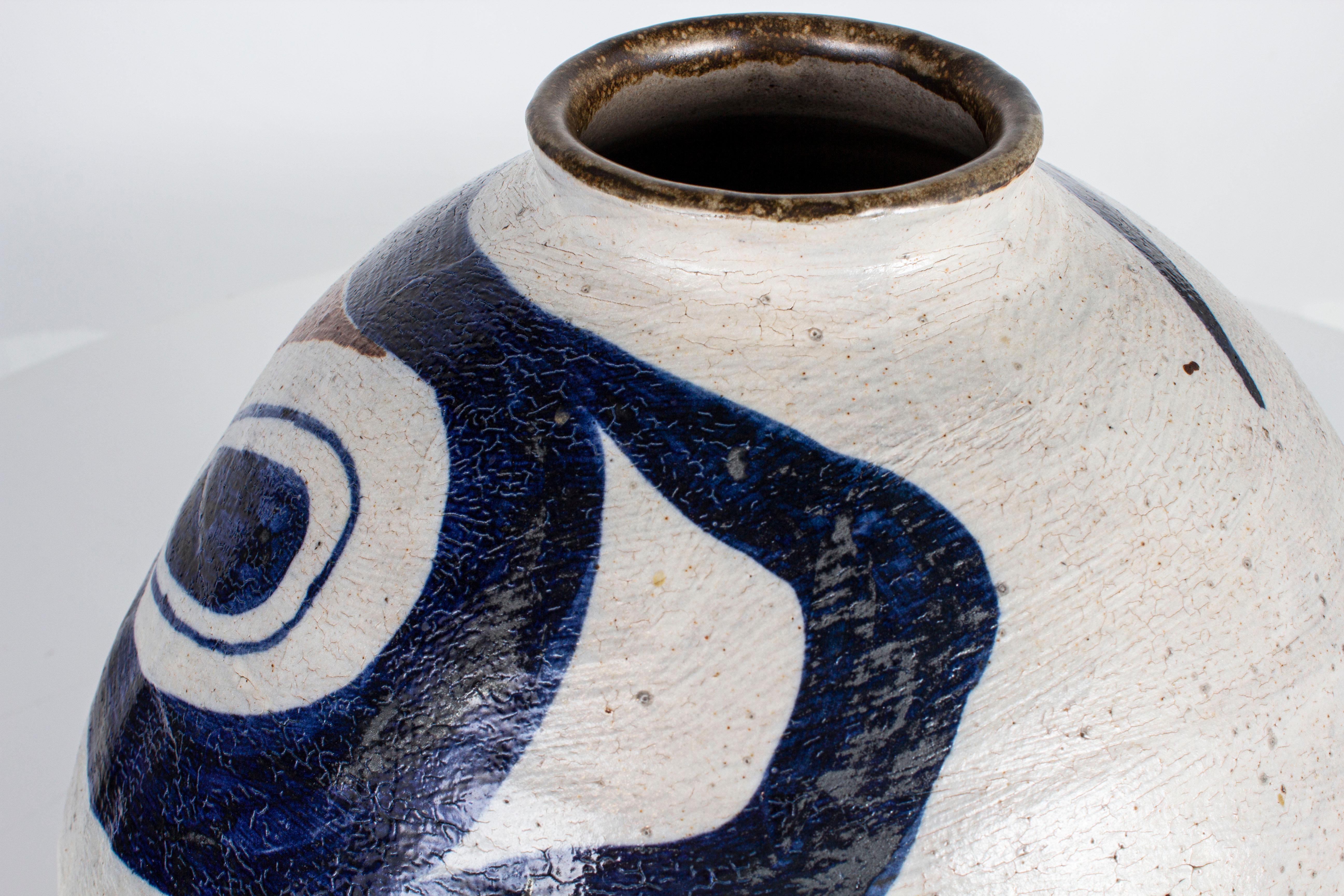 Bohemian White and Blue Pottery