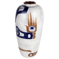 White and Blue Pottery