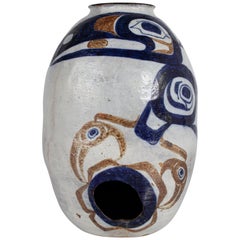 White and Blue Pottery