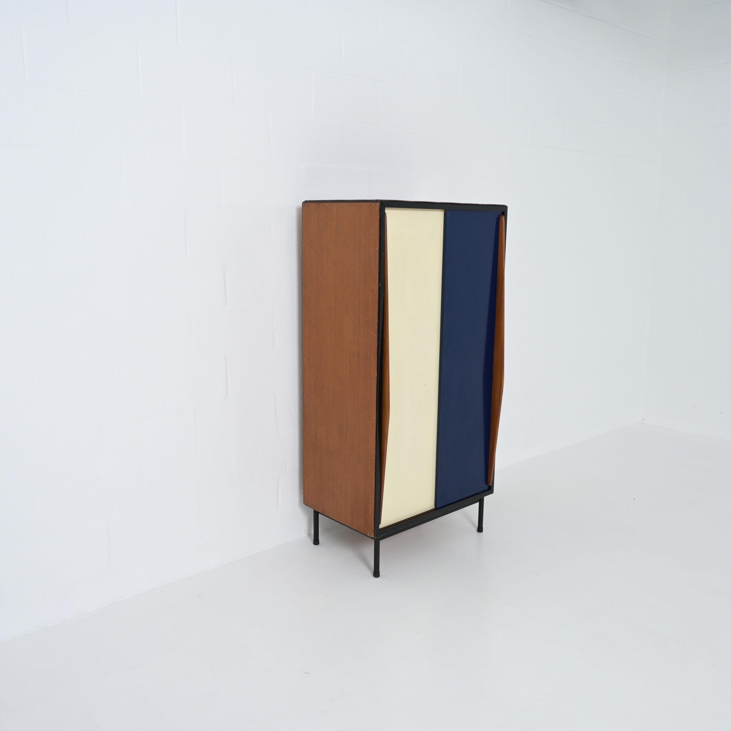 Mid-20th Century White and Blue wardrobe by Willy Van Der Meeren for Tubax