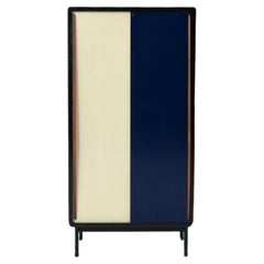 Armoire blanche et bleue de Willy Van Der Meeren pour Tubax