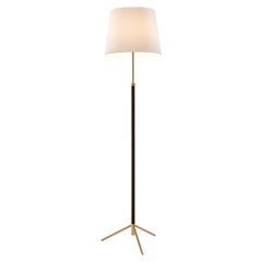 Lampada da terra Pie De Salón G3 in bianco e ottone di Jaume Sans