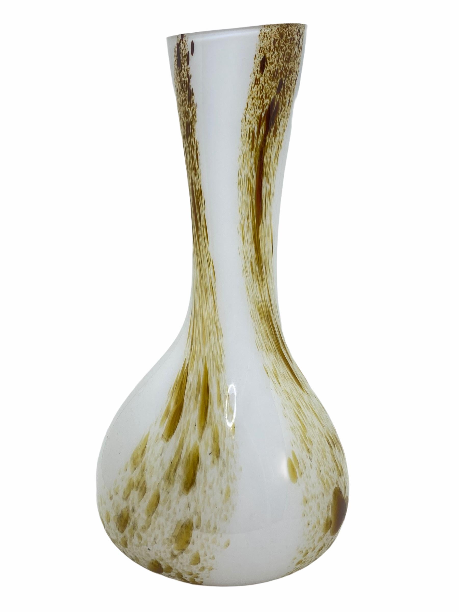 murano swirl glass vase