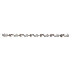 White and Brown Diamonds Bracelet