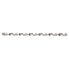 Bracelet de diamants blancs et bruns