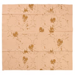 White and Gold Fabric by Carolyn Quartermaine