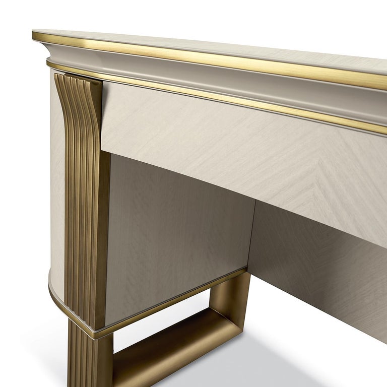 White and Gold Vanity Desk For Sale at 1stDibs white and gold vanity