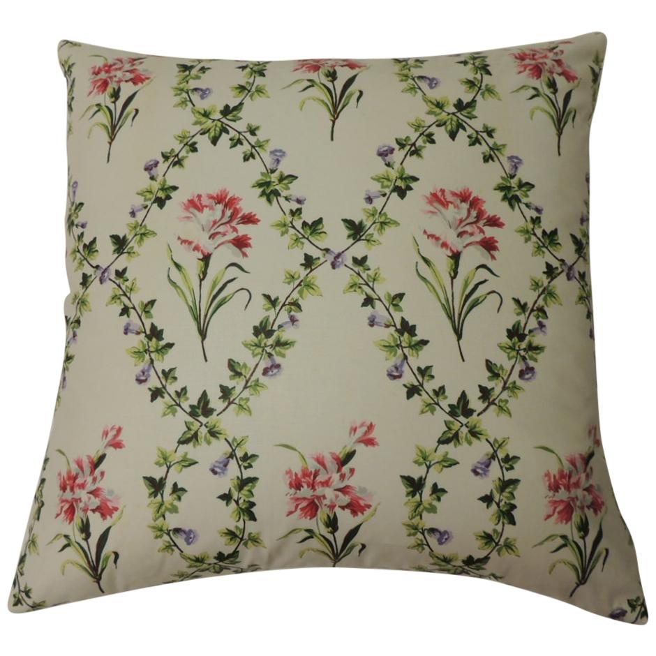 Trina Turk Trellis Green and White Decorative Pillow at 1stDibs