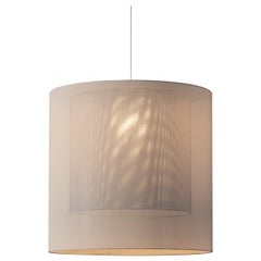 White and Grey Moaré XL Pendant Lamp by Antoni Arola