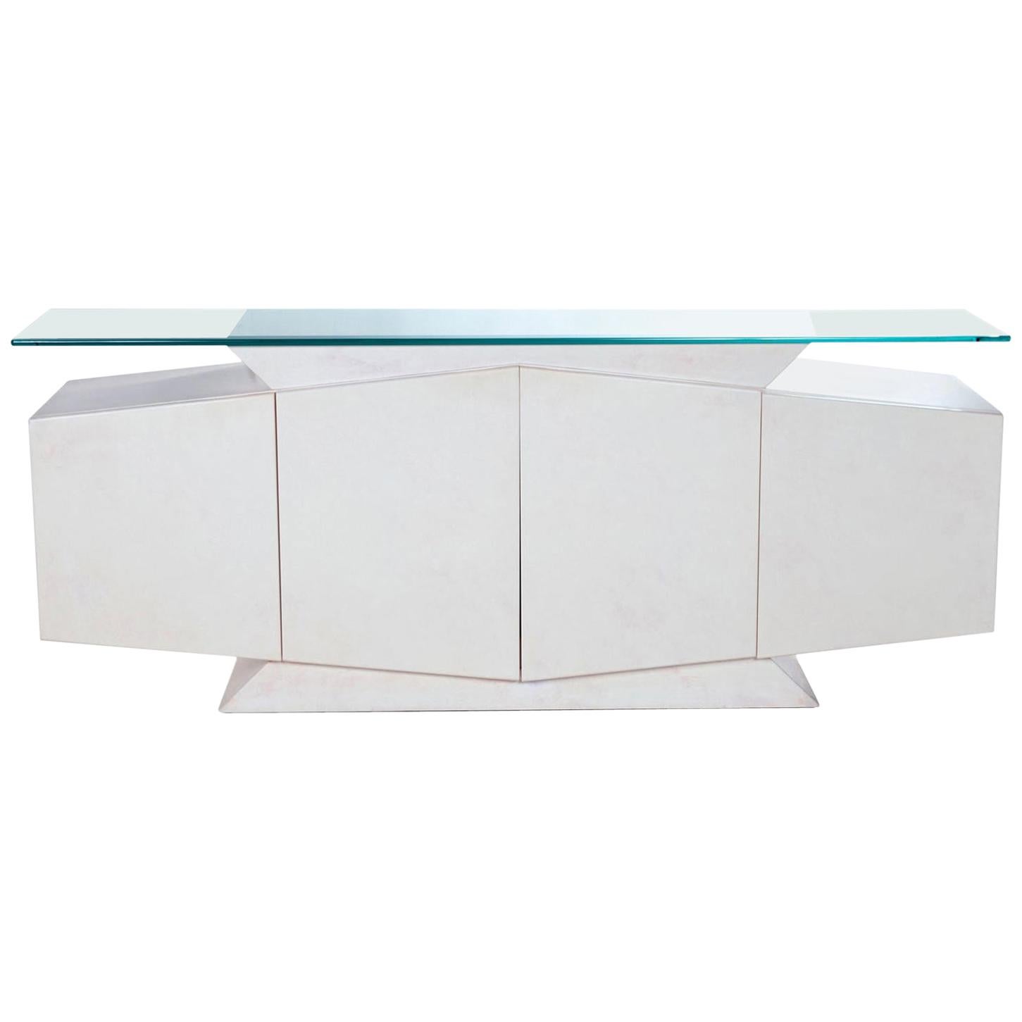 Moroccan Style Pecan Diamond Front Hollywood Regency Henredon