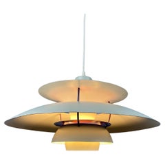 Used White and Purple PH5 Pendant Light by Poul Henningsen for Louis Poulsen 1970