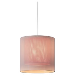 White and Red Moaré MS Pendant Lamp by Antoni Arola