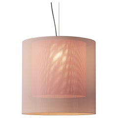 White and Red Moaré XL Pendant Lamp by Antoni Arola
