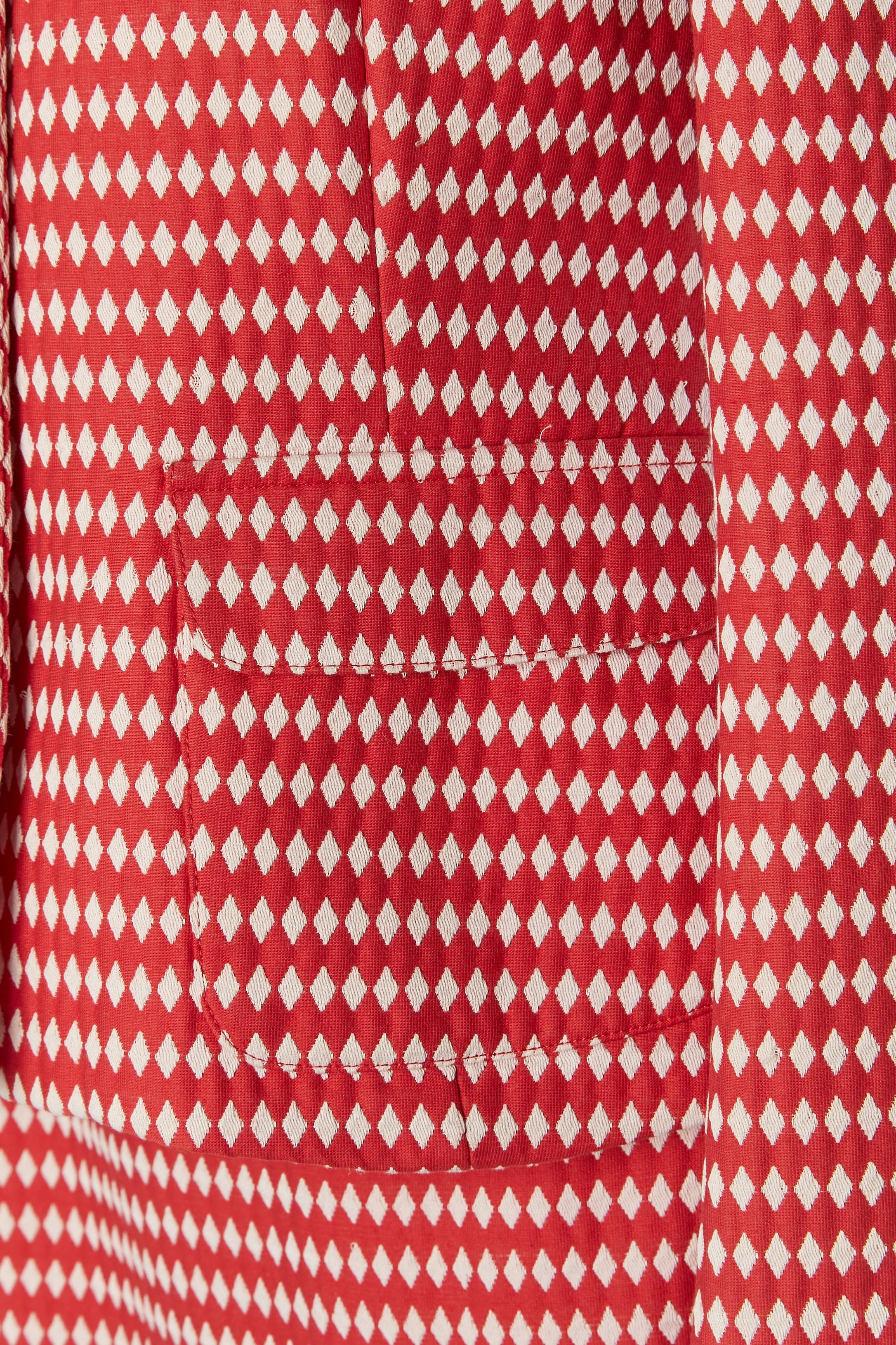 Tailleur con gonna bianca e rossa con motivo a quadri D&G by DOLCE & GABBANA In condizioni ottime in vendita a Saint-Ouen-Sur-Seine, FR