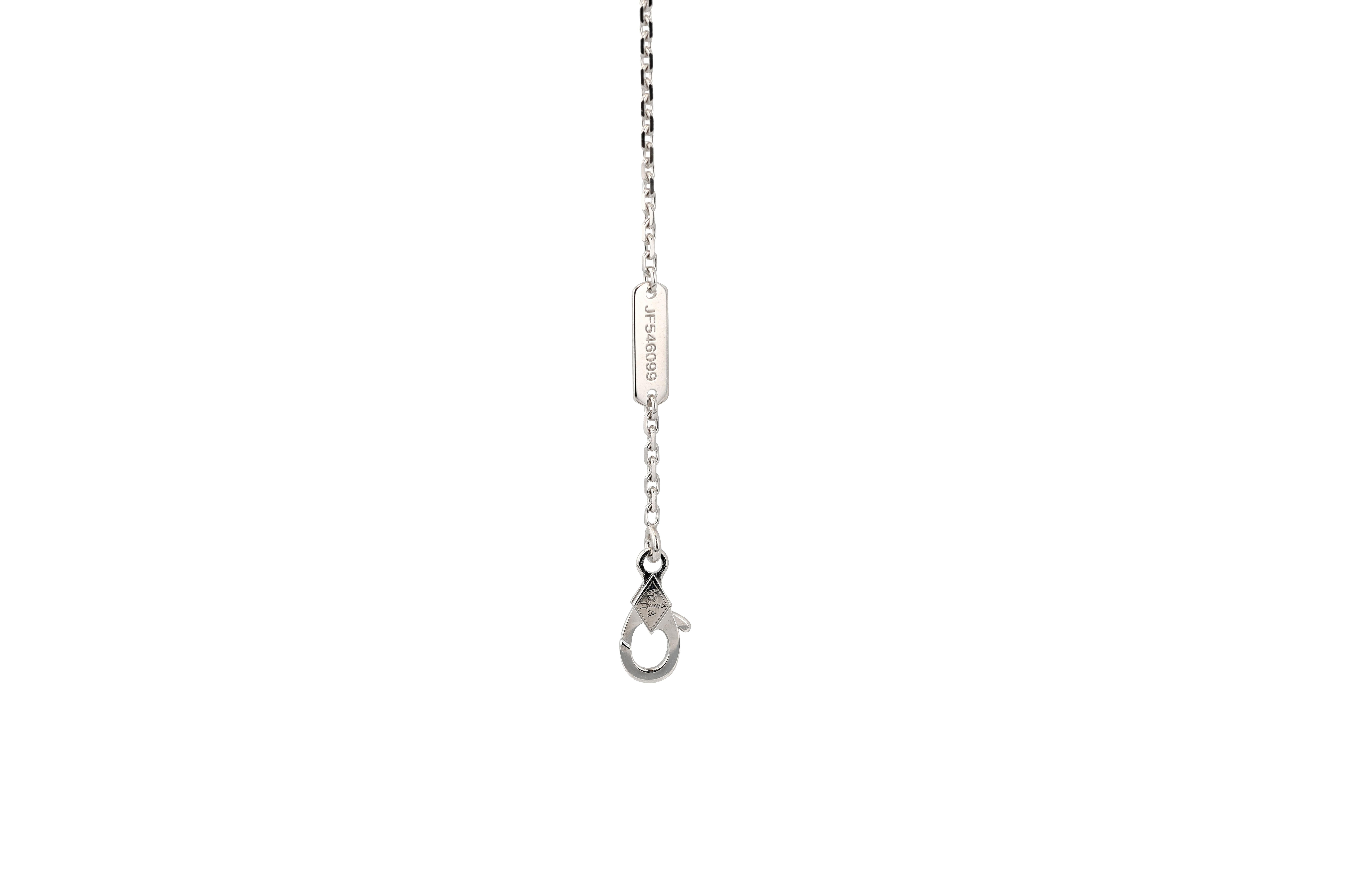 Post-War White and Rose Gold Van Cleef & Arpels 2024 Alhambra Holiday Pendant