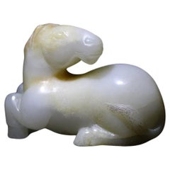 White and Russet Jade Horse, Qing Dynasty 