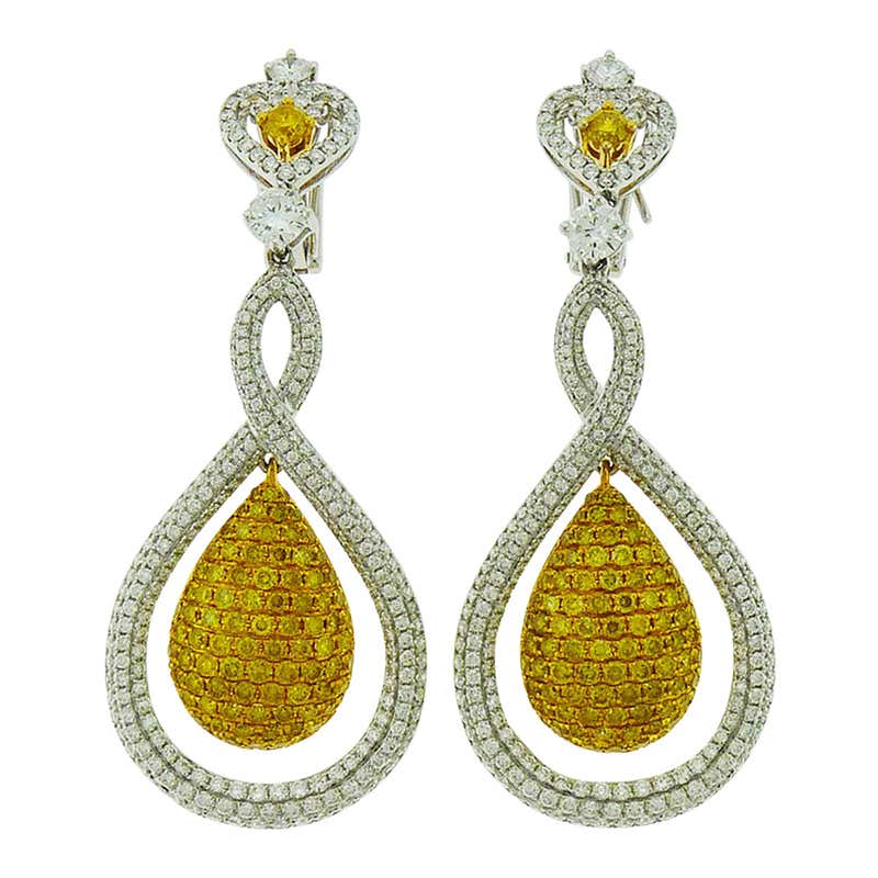 Diamond, Pearl and Antique Drop Earrings - 8,175 For Sale at 1stdibs ...