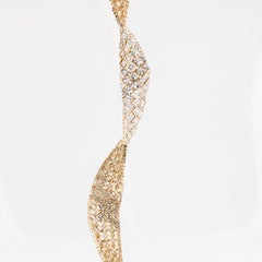 18K Two-Tone Gold Diamond Collar Necklace