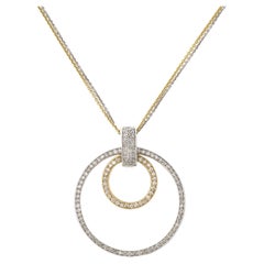 White and Yellow Gold Diamond Necklace