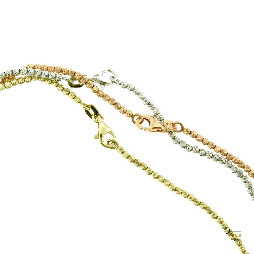 Brilliance Jewels, Miami
Questions? Call Us Anytime!
786,482,8100

Style: Bead Ball Chain Necklace

Metal: Yellow Gold, Rose Gold, White Gold

Metal Purity: 14k

Total Item Weight (grams): 17.1

Necklace Length: 16 inches

Necklace Width: 1.05