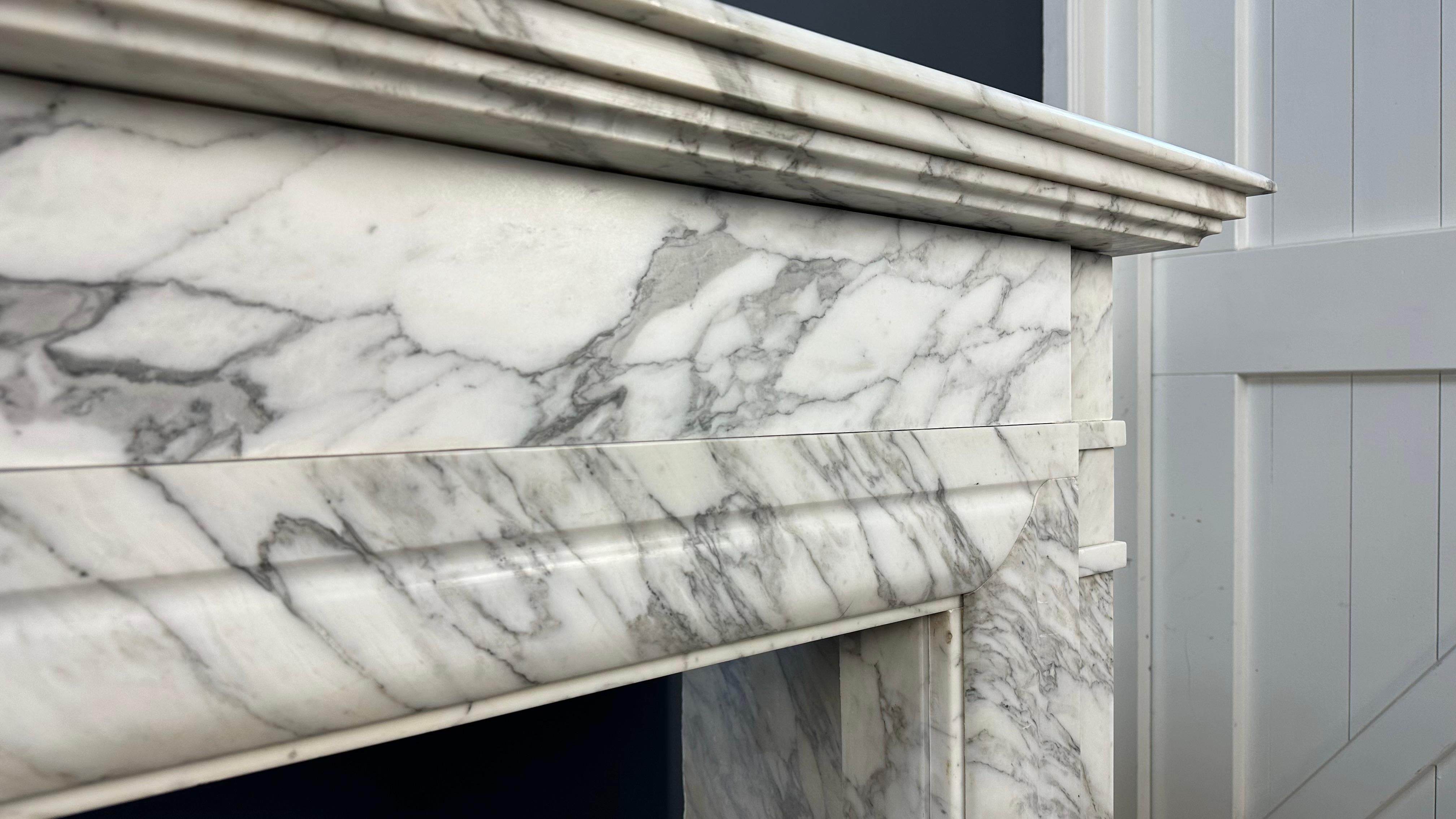 art deco marble fireplace