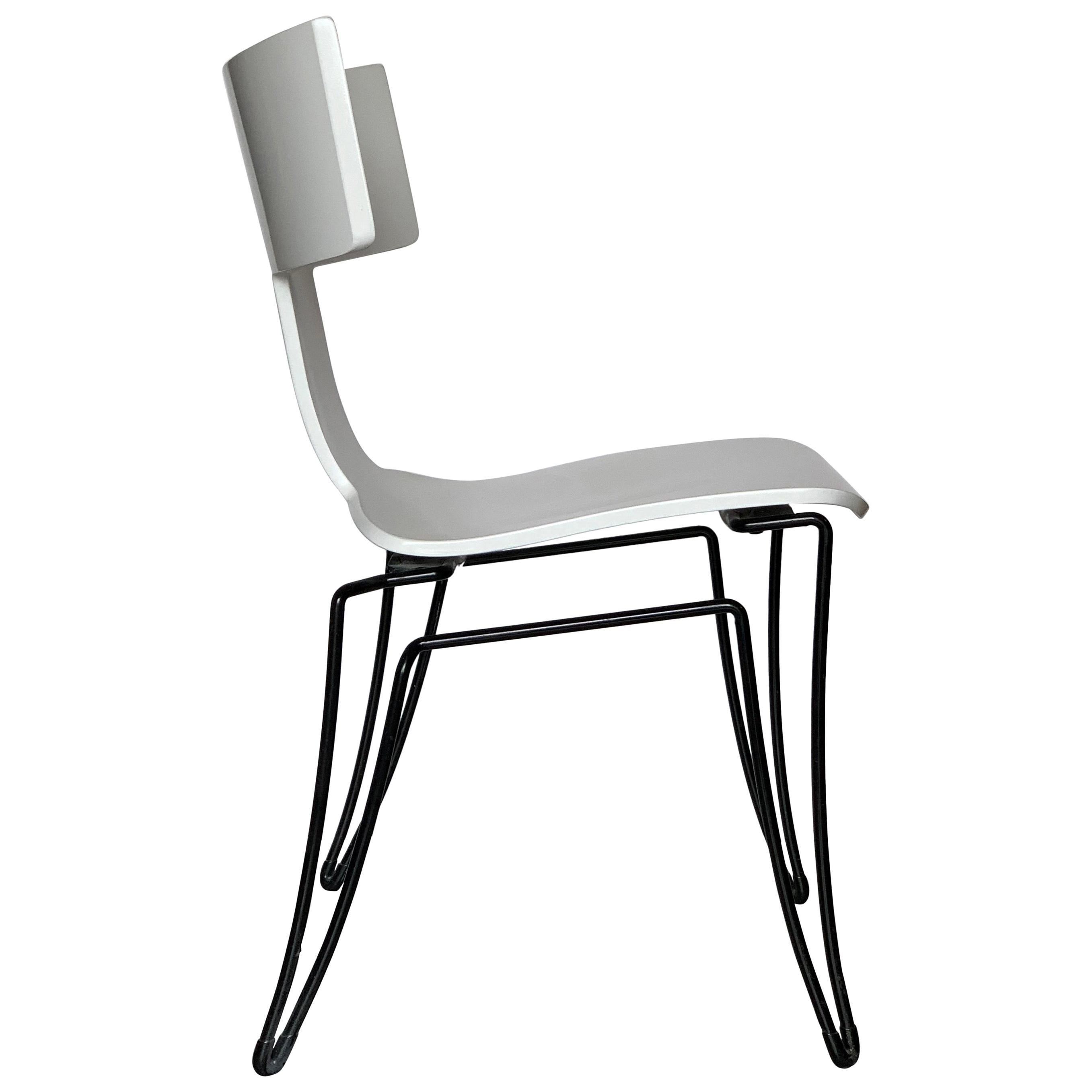 White Anziano Chairs by John Hutton for Donghia