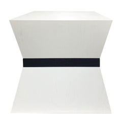 White Aram Tapered Side Table