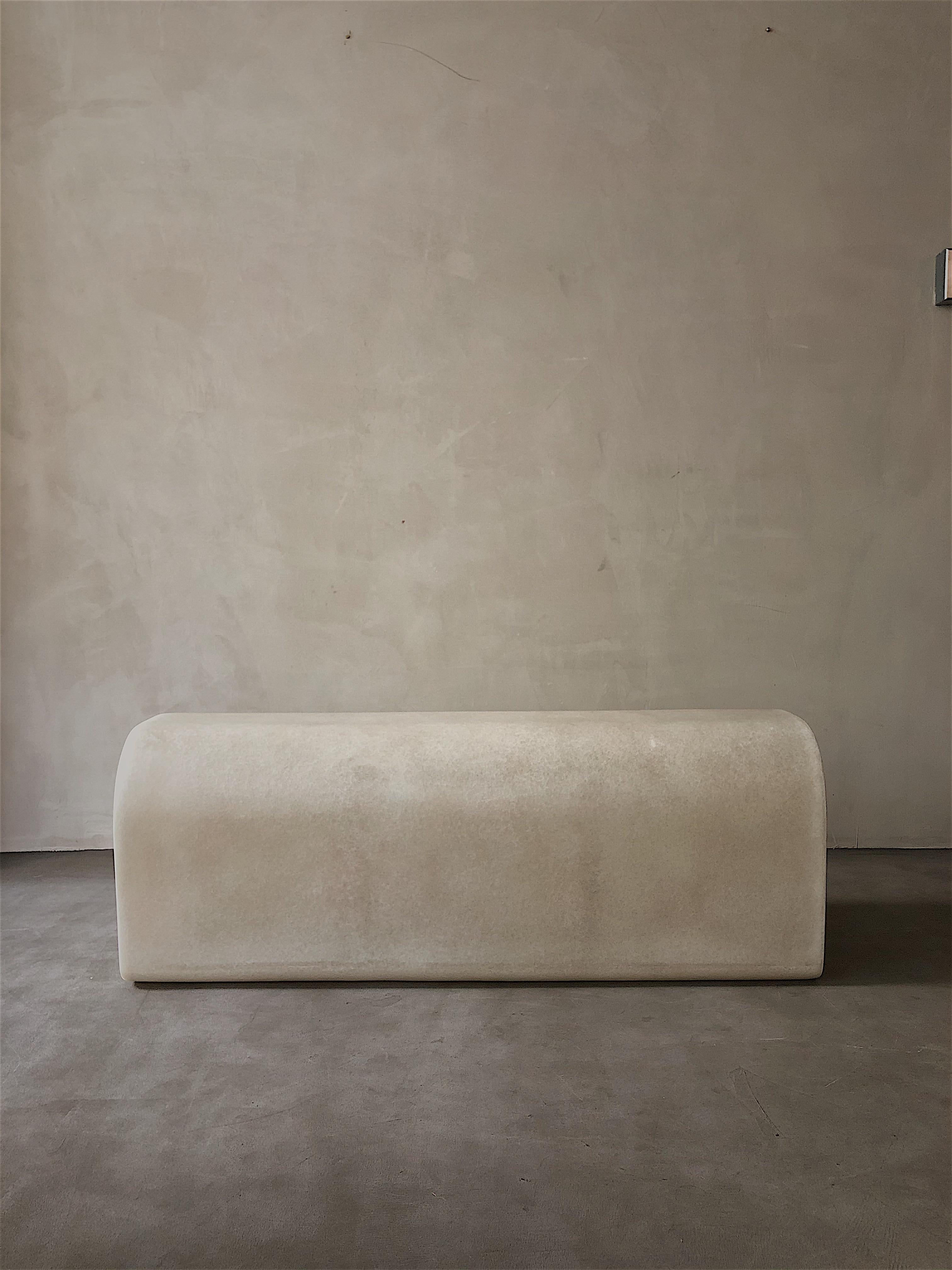 Chinese White Arch Bench by Karstudio
