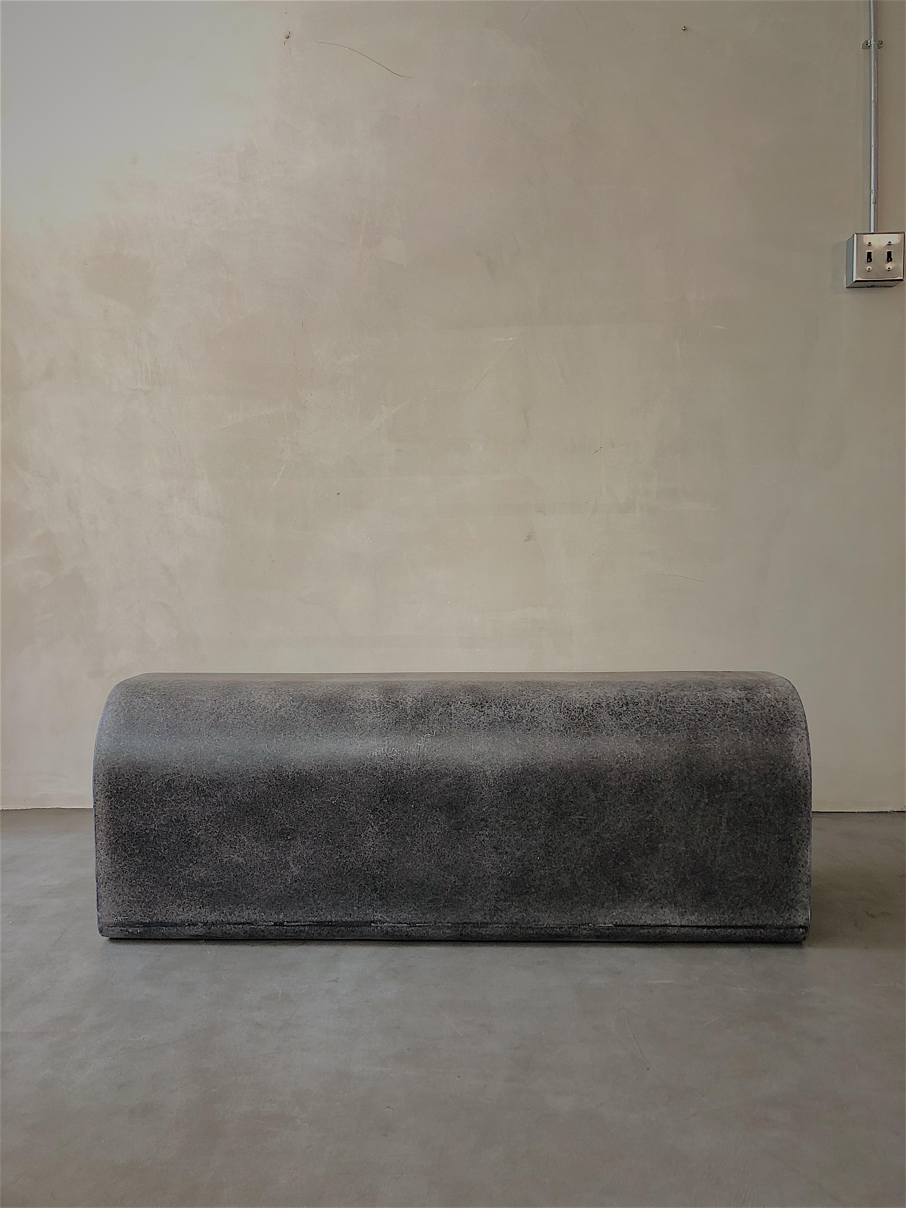 Fiberglass White Arch Bench by Karstudio