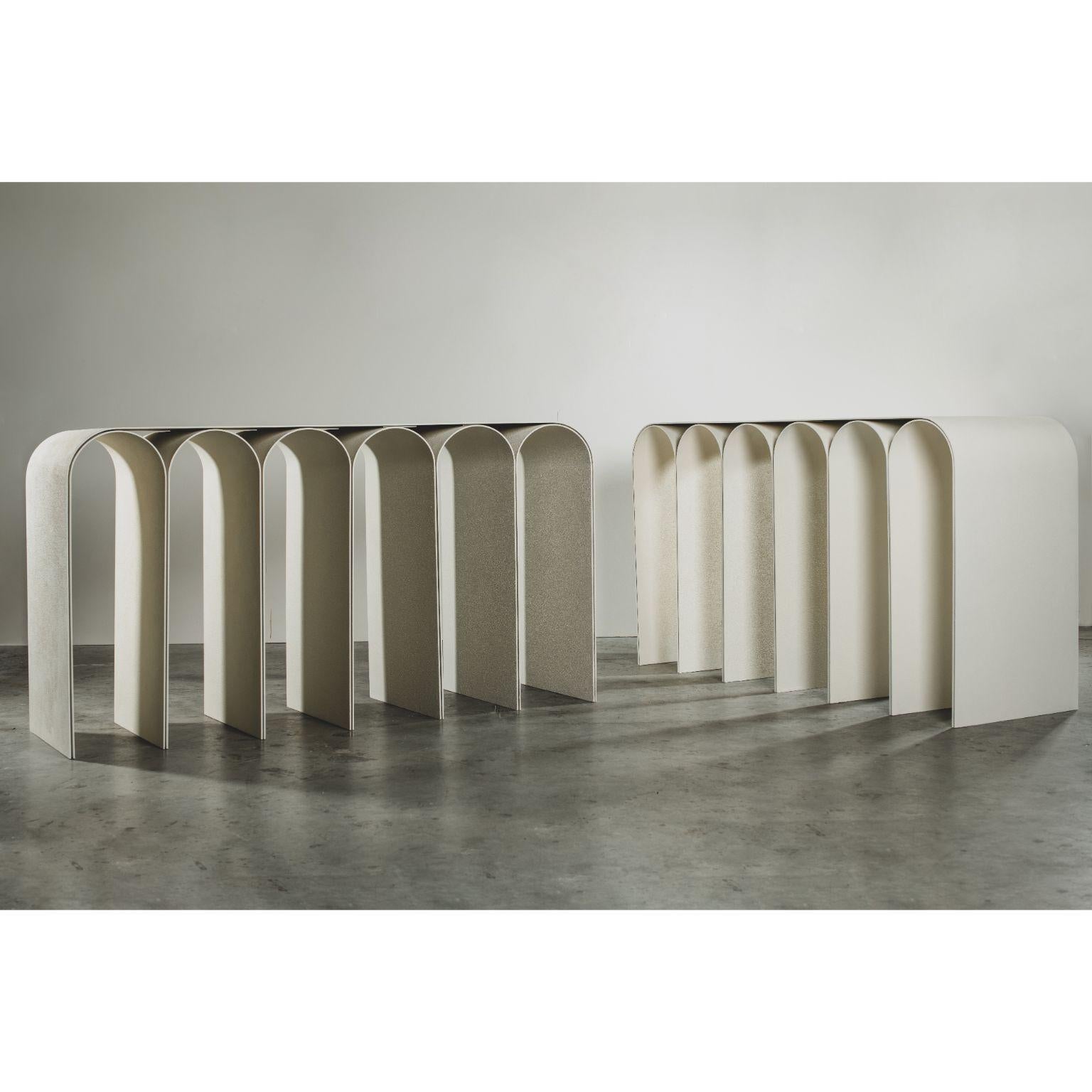 Italian White Arch Console by Pietro Franceschini