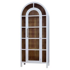 White Arched Display Cabinet
