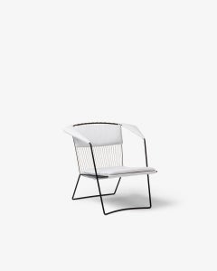 Weißer Sessel von Joaquim Tenreiro, Brasilianer, Mitte des Jahrhunderts, 1948