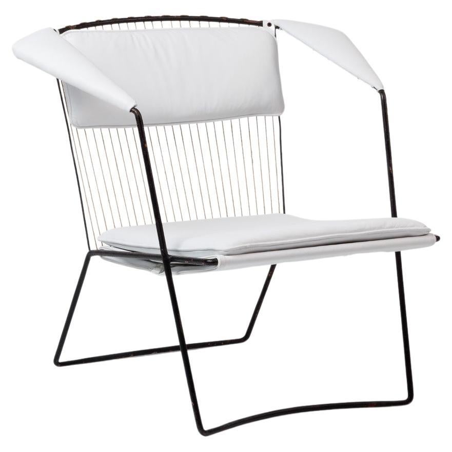 Fauteuil blanc de Joaquim Tenreiro, Brésilien moderne du milieu du siècle, 1948