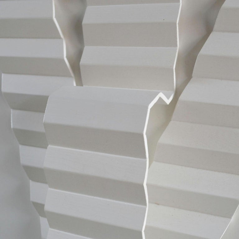 White Art Relief of Imaginary V-Shape Stairs by Sigmun ...