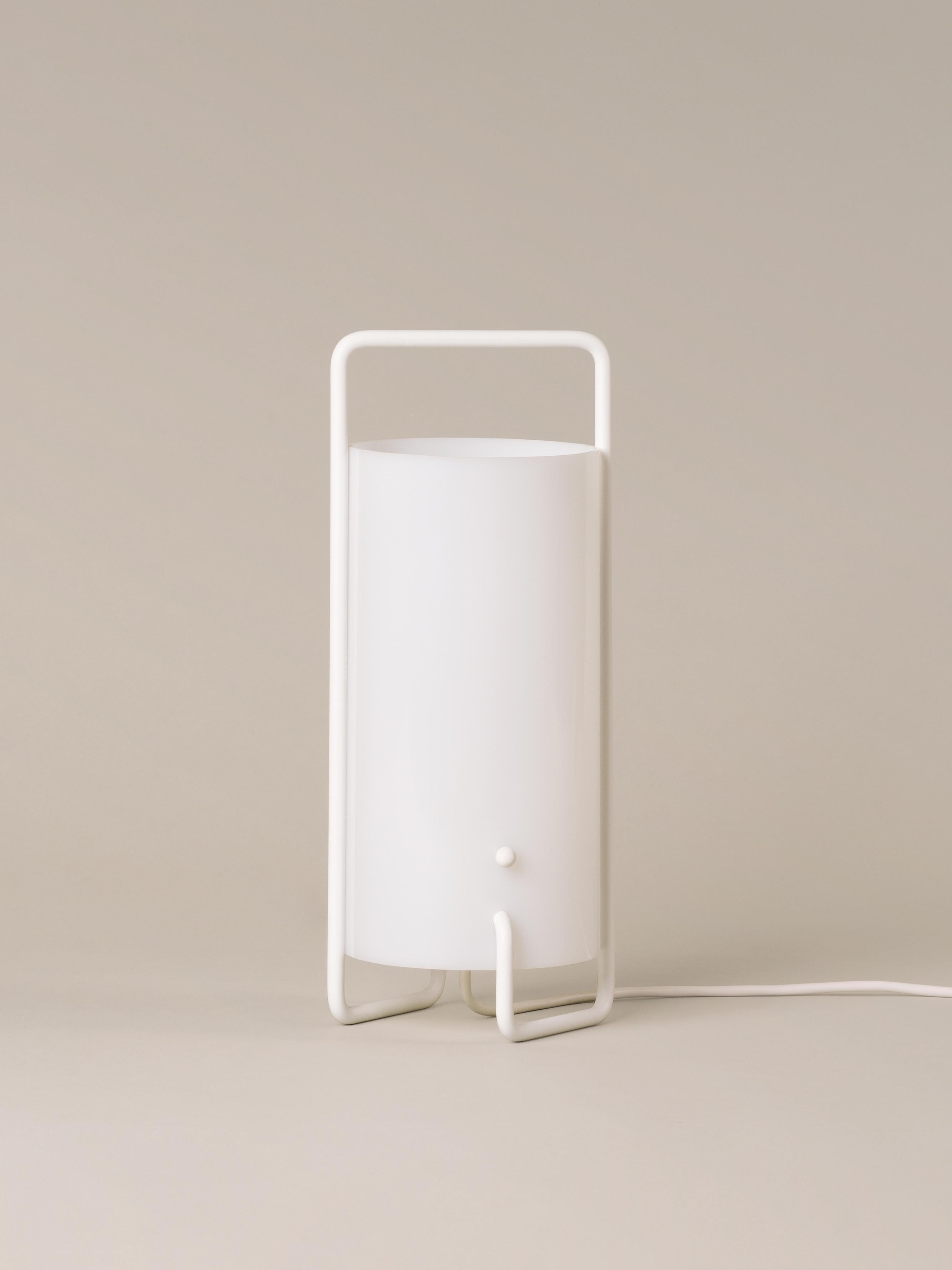 Modern White Asa Table Lamp by Miguel Mila For Sale