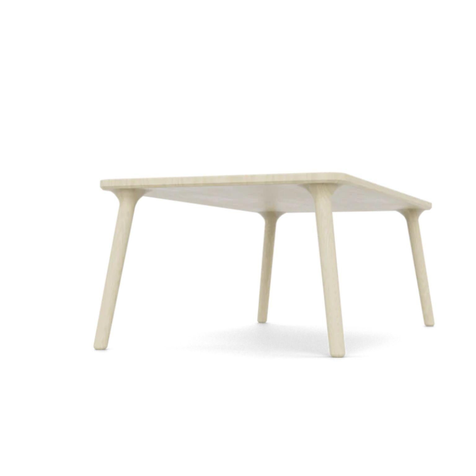 Modern White Ash Coffee Table Mod 2 by Fernweh Woodworking