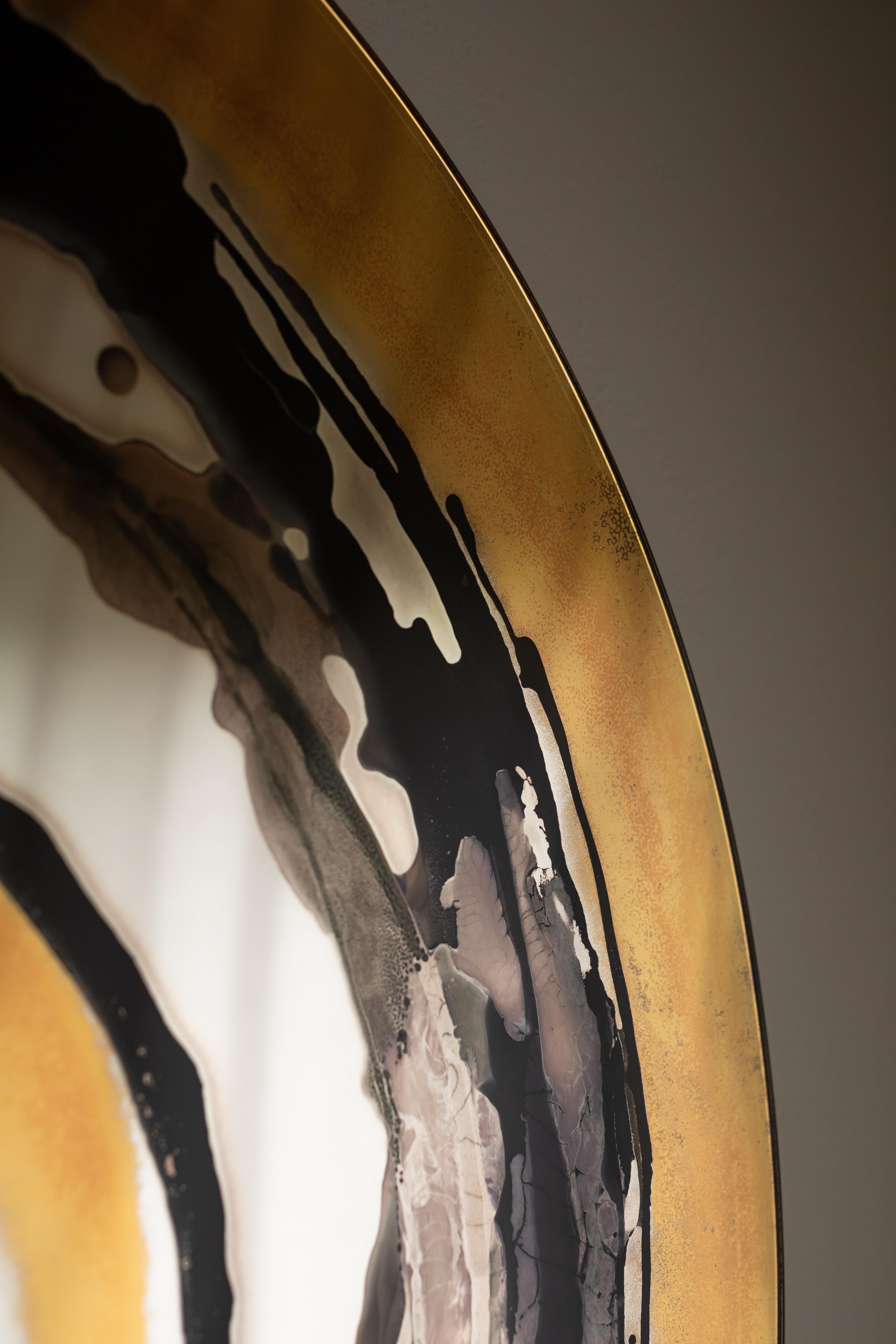 Specchio da parete Whiting Aura di OOM Contemporary Glass in vendita 2