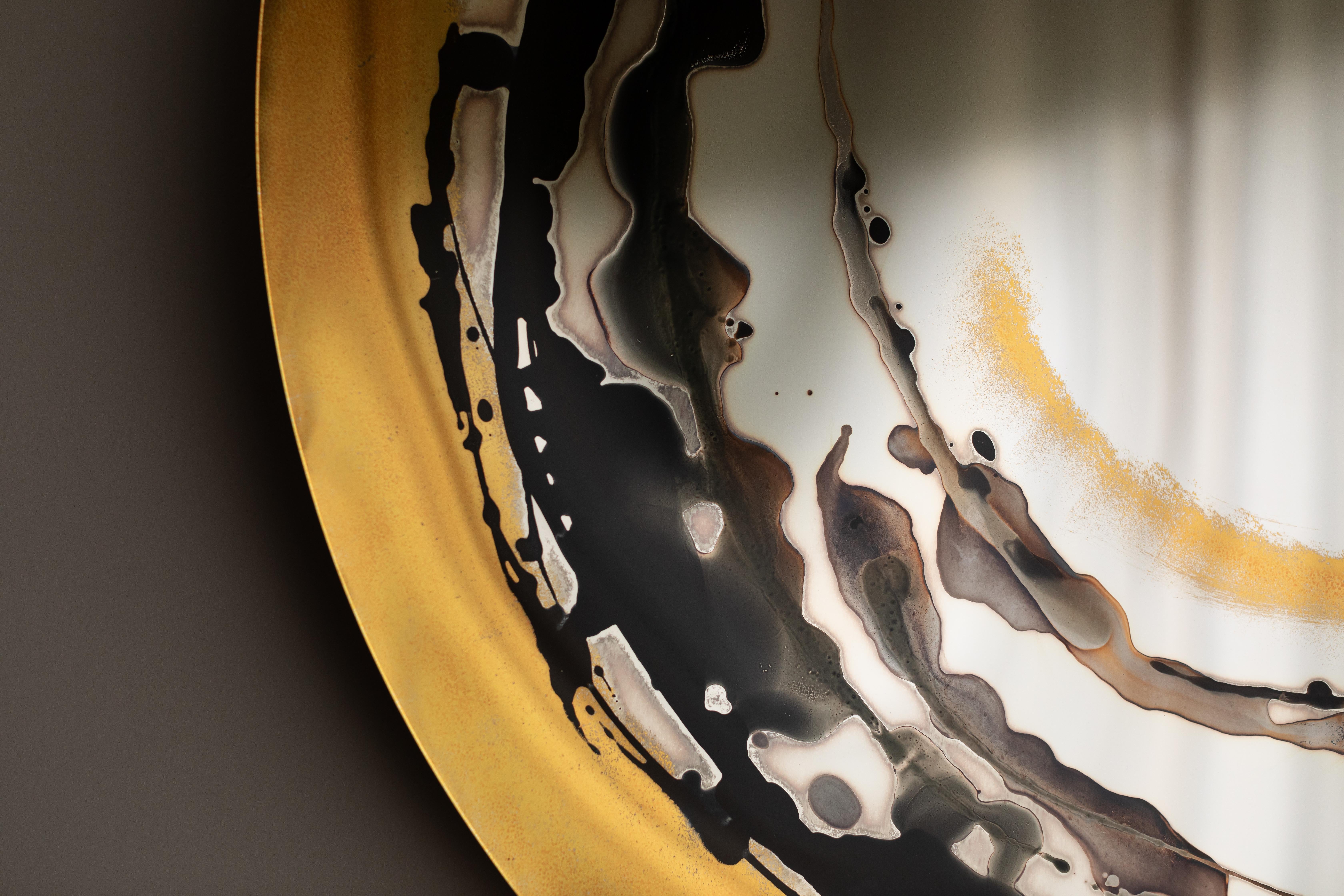 Specchio da parete Whiting Aura di OOM Contemporary Glass in vendita 3