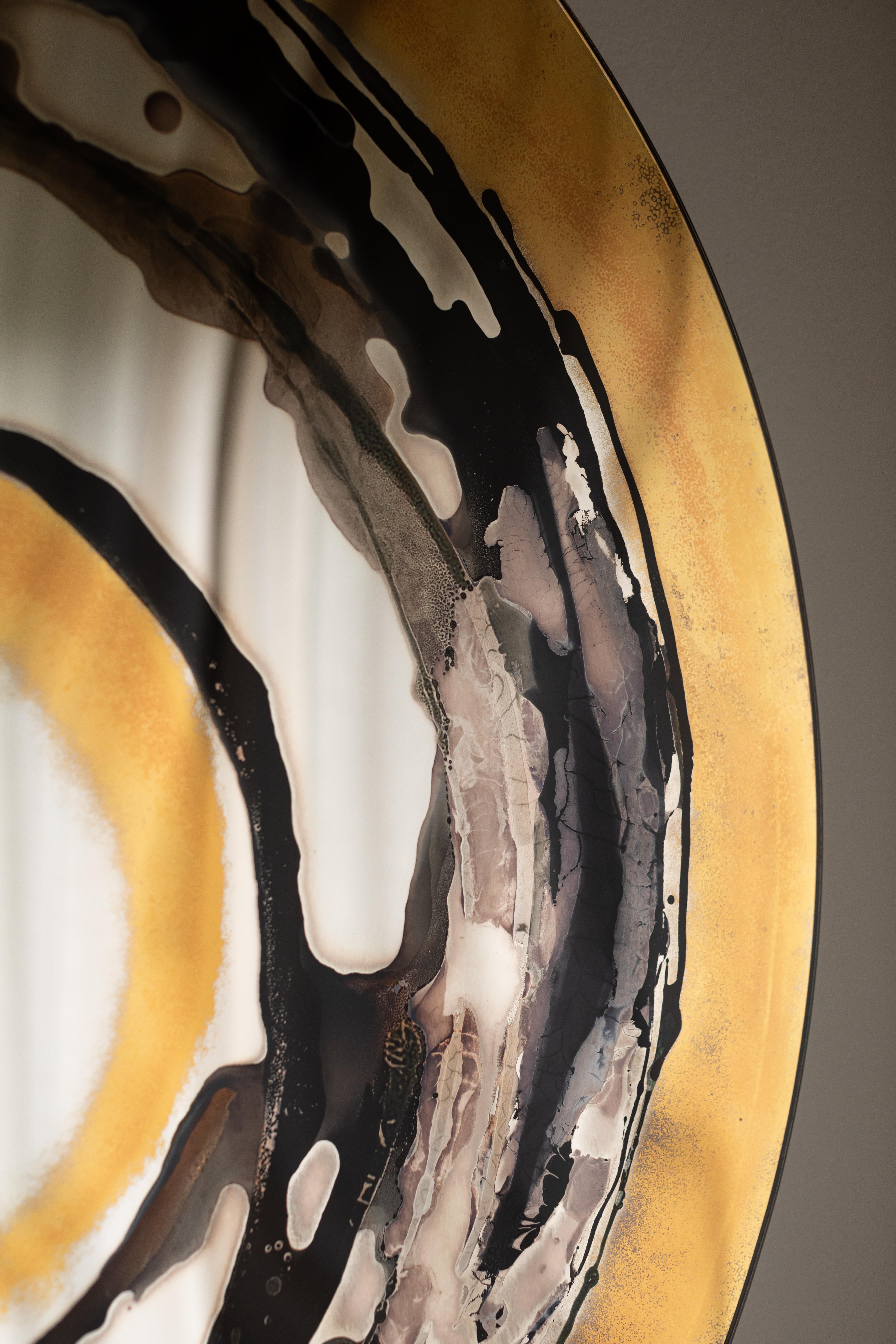 Specchio da parete Whiting Aura di OOM Contemporary Glass in vendita 5