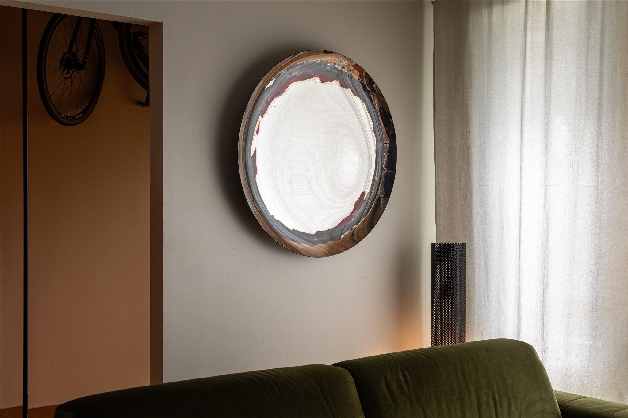 Specchio da parete Whiting Aura di OOM Contemporary Glass in vendita 8
