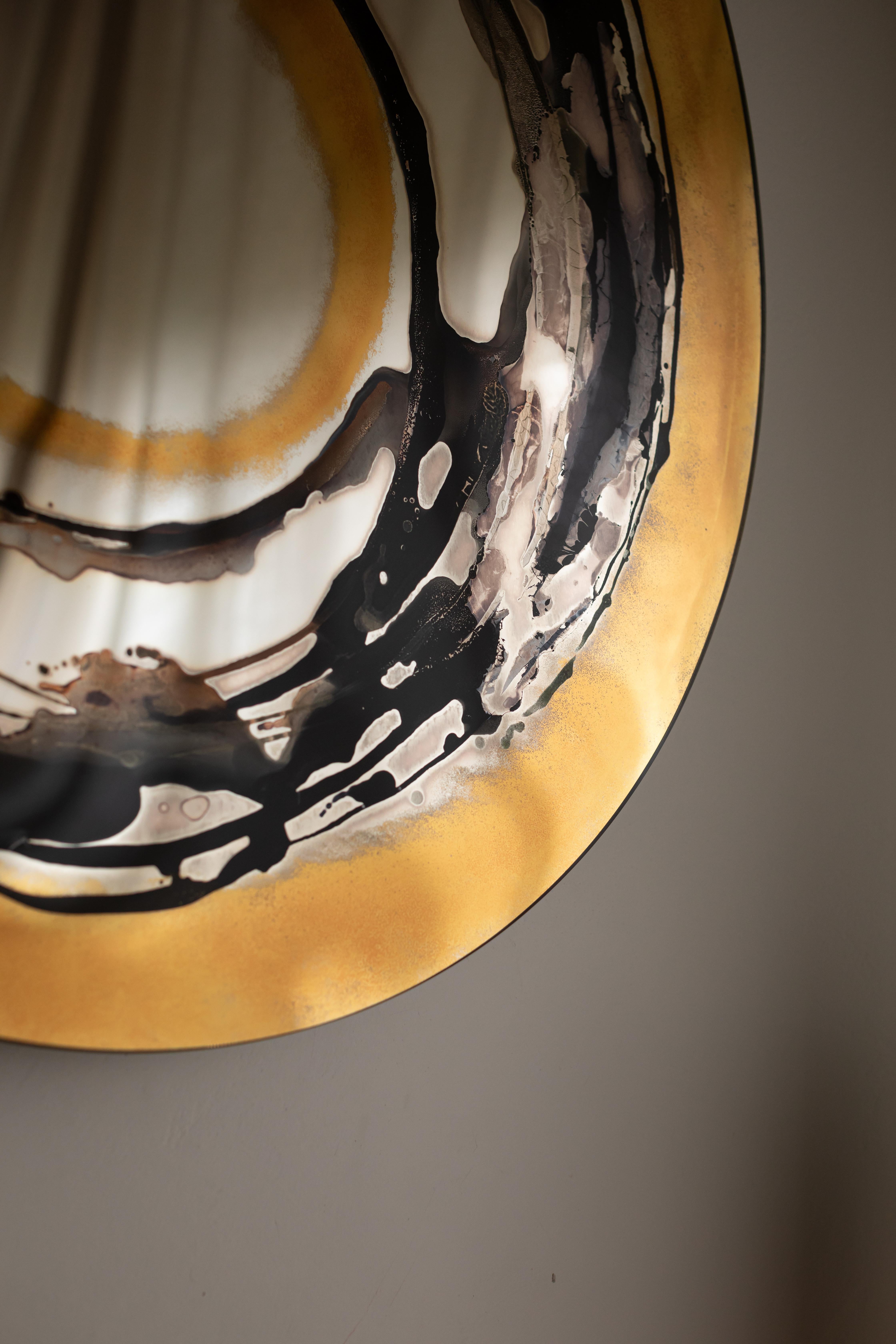Specchio da parete Whiting Aura di OOM Contemporary Glass In condizioni Nuovo in vendita a Geneve, CH