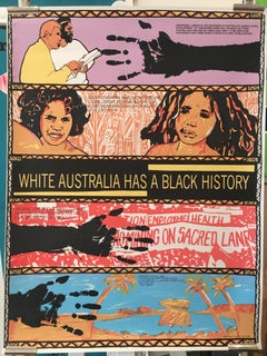 'White Australia Has A Black History' by Australian Artist Colin Russel, 1987