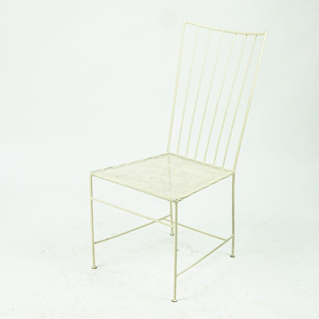 White Austrian Midcentury Sonett Wire Chair by Arch. Thomas Lauterbach  For Sale 4