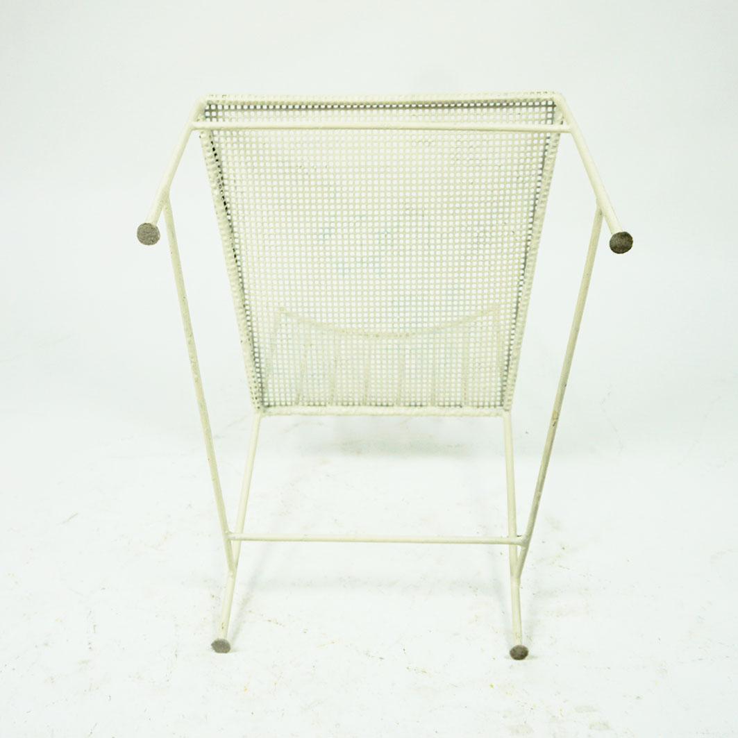 White Austrian Midcentury Sonett Wire Chair by Arch. Thomas Lauterbach  For Sale 5
