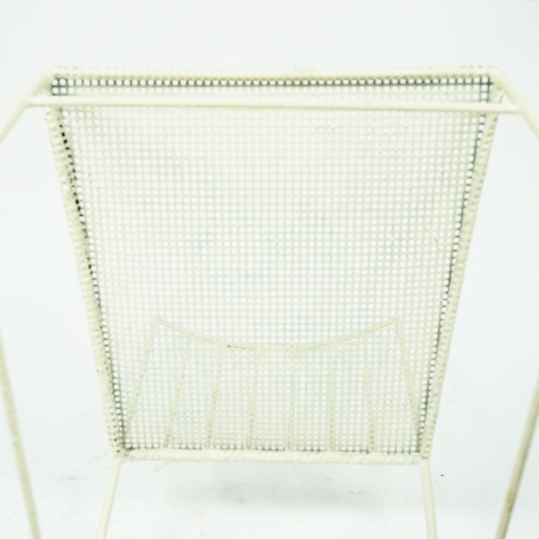 White Austrian Midcentury Sonett Wire Chair by Arch. Thomas Lauterbach  For Sale 6