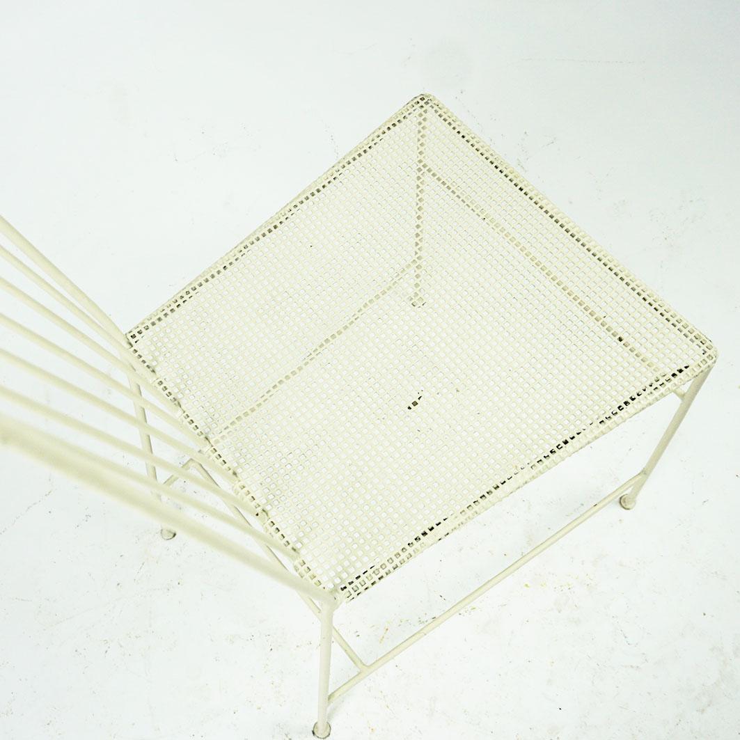 Lacquered White Austrian Midcentury Sonett Wire Chair by Arch. Thomas Lauterbach  For Sale