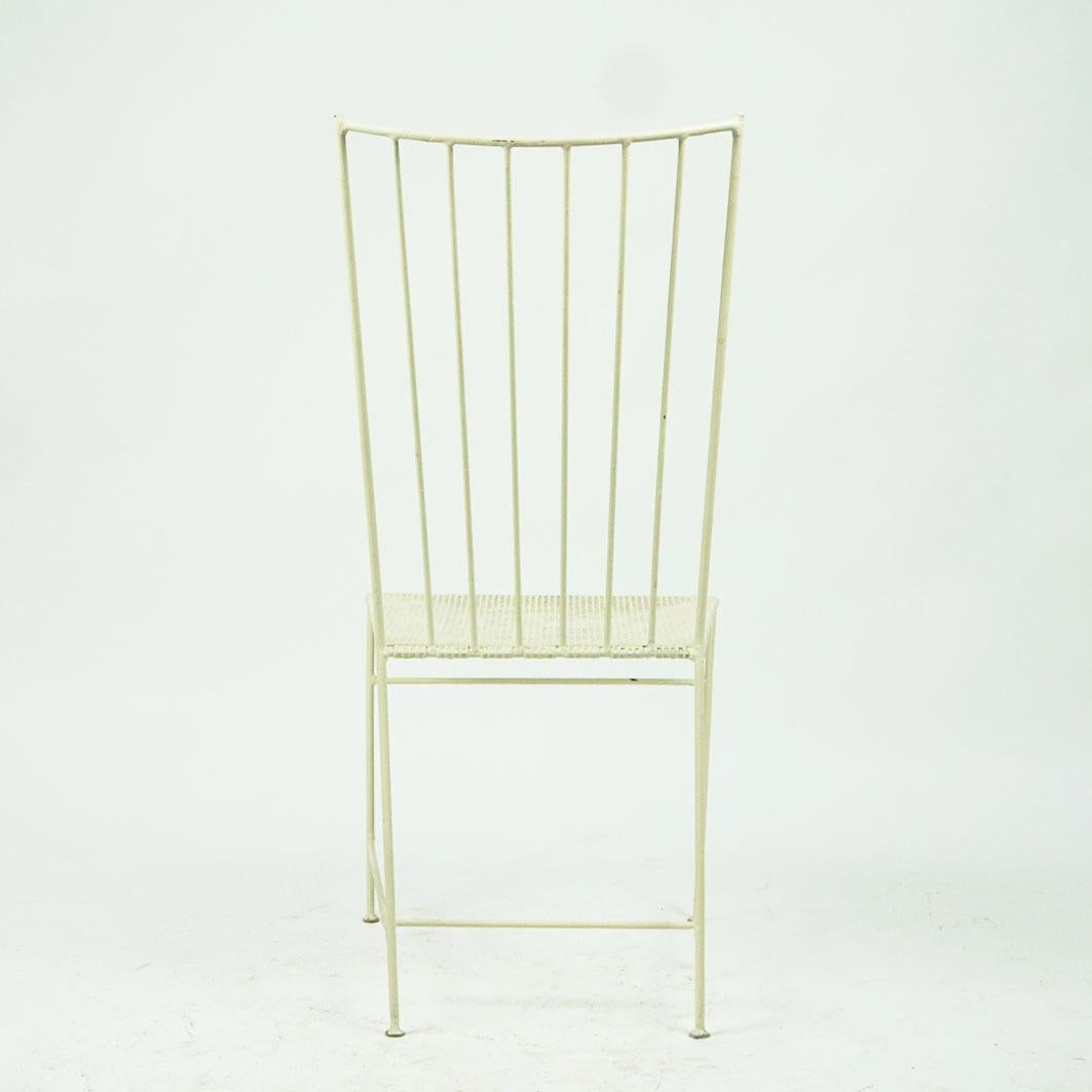 White Austrian Midcentury Sonett Wire Chair by Arch. Thomas Lauterbach  For Sale 1