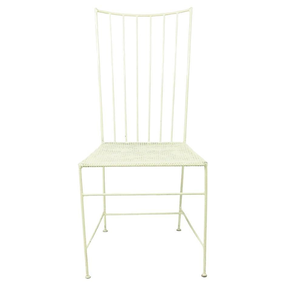 White Austrian Midcentury Sonett Wire Chair by Arch. Thomas Lauterbach  For Sale